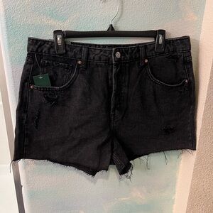 NWT Wild Fable Black Super High Rise Cut Off Shorts